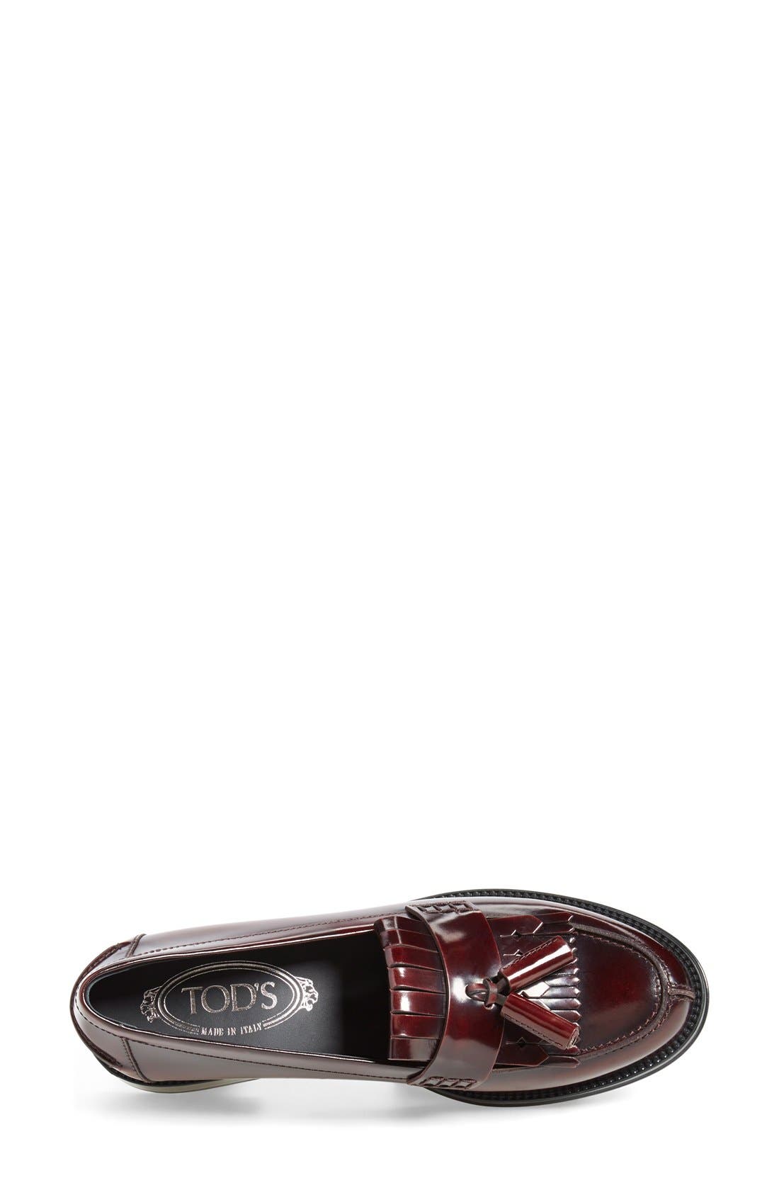 Tod's Fringe Loafer, Alternate, color, 