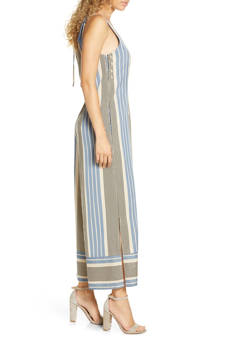 Leondrea Wide Leg Jumpsuit, Alternate, color, CELESTE STRIPE