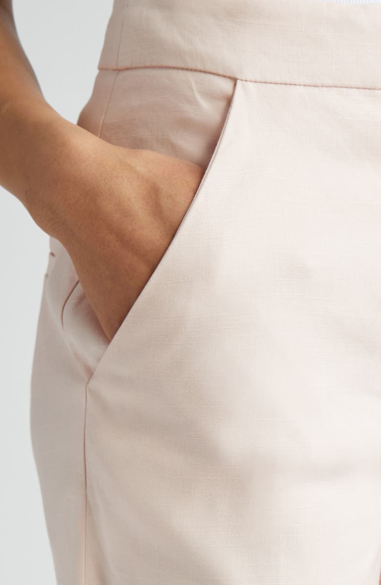 Veronica Beard Brixton Wide Leg Crop Pants, Alternate, color, Pink Haze