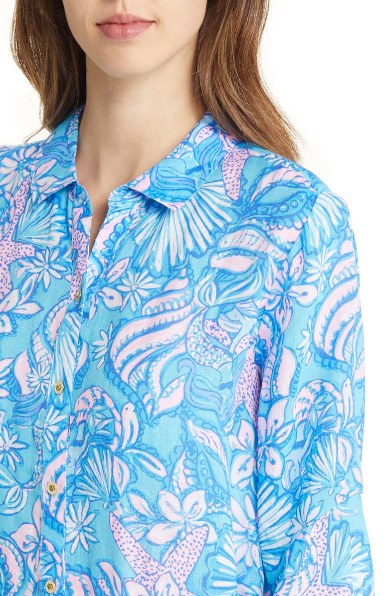 Lilly Pulitzer<sup>®</sup> Linley Button-Up Cover-Up Dress, Alternate, color, 