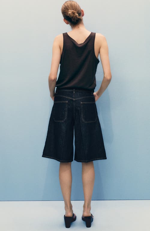 Shop Mango High Waist Bermuda Denim Shorts