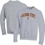 Champion Men's Champion  Heather Gray Arizona State Sun Devils Arch Over Logo Pullover Sweatshirt