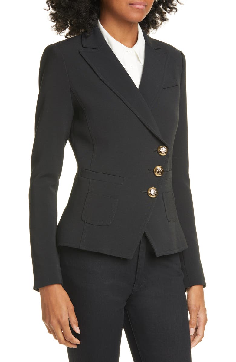 Smythe Wrap Blazer, Alternate, color, 
