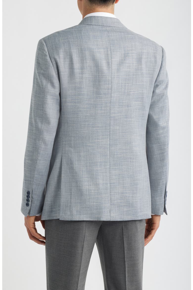 Light Grey Mélange Sport Coat, Alternate, color, SOLID LIGHT GREY/ PASTEL BLUE