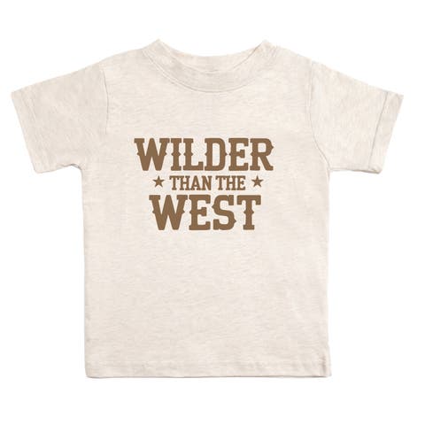 Wilder Than The West Western Short Sleeve T-Shirt