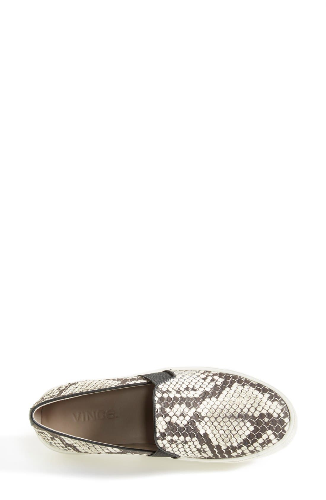 Vince 'Berlin' Slip-On Python Embossed Leather Sneaker, Alternate, color, 