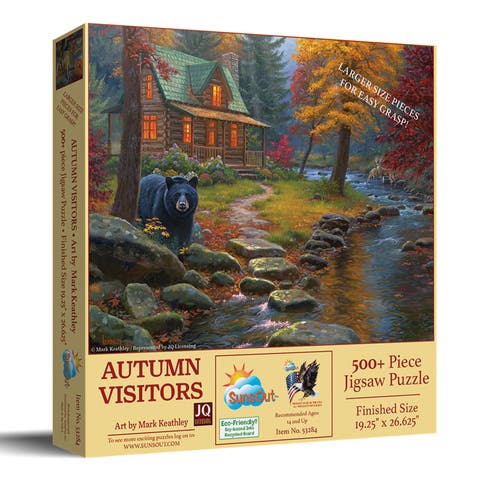 Autumn Visitors 500 piece Jigsaw Puzzle for Adults Large Pieces