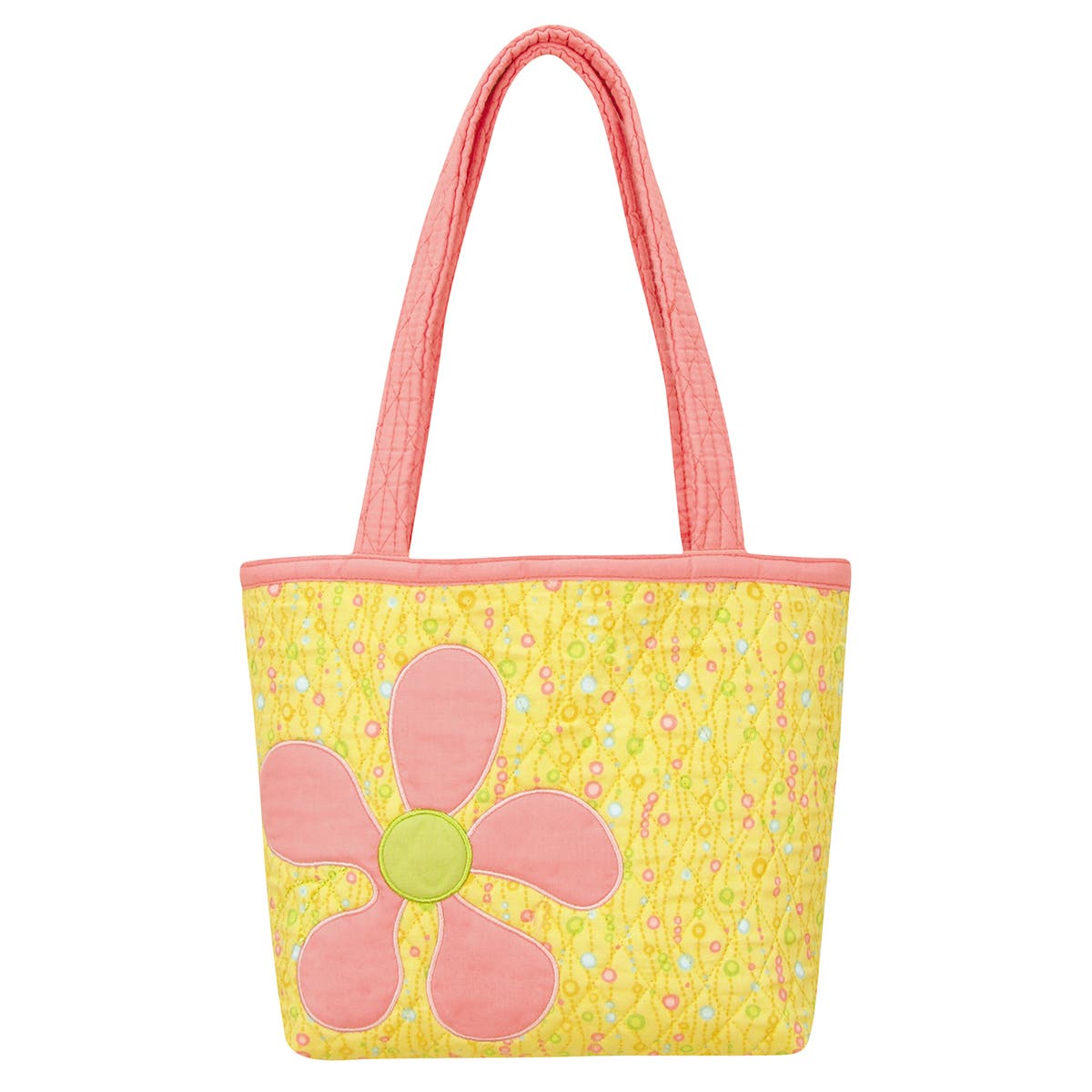 Lemon Flower Tote, Main, color, Yellow