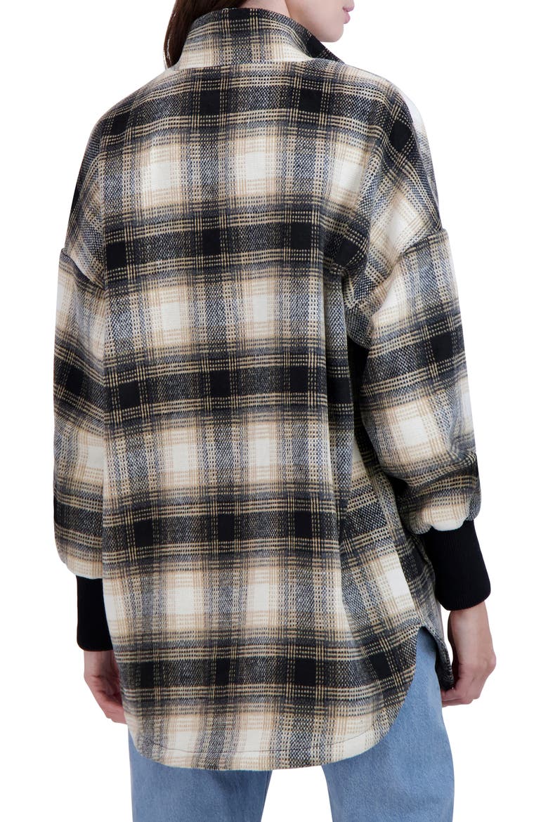 Oversize Plaid Jacket, Alternate, color, Z/DNUBROWN IVORY