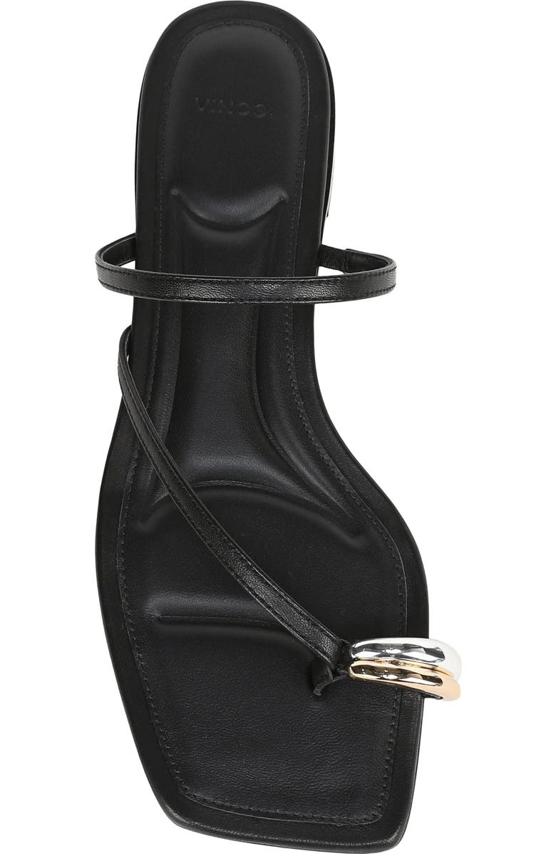 Vince Polli Toe Loop Sandal, Alternate, color, Black