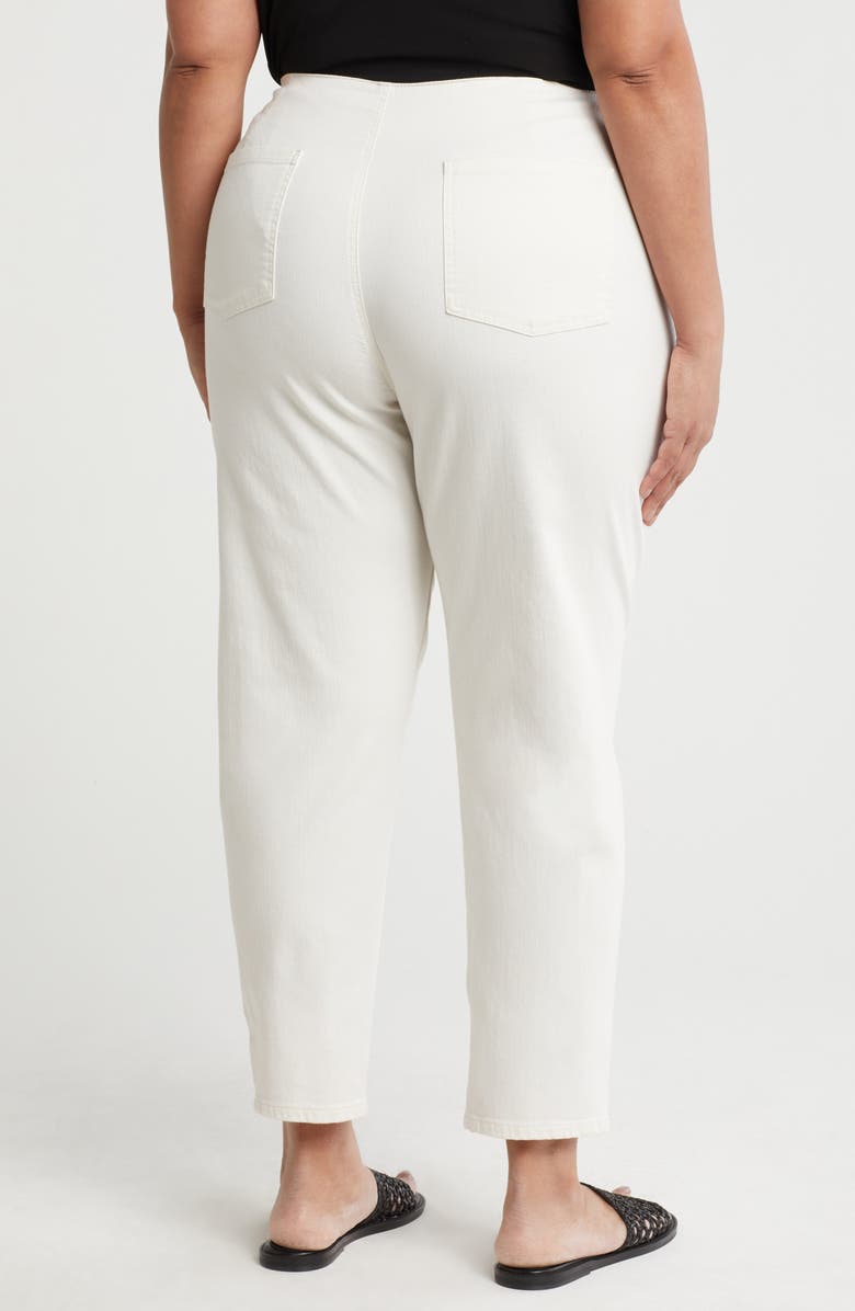 Eileen Fisher Stretch Organic Cotton Tapered Ankle Jeans, Alternate, color, Undyed Natural