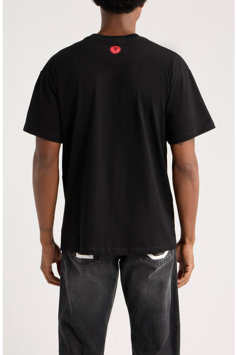 Marshmallow Cotton Graphic T-Shirt, Alternate, color, BLACK