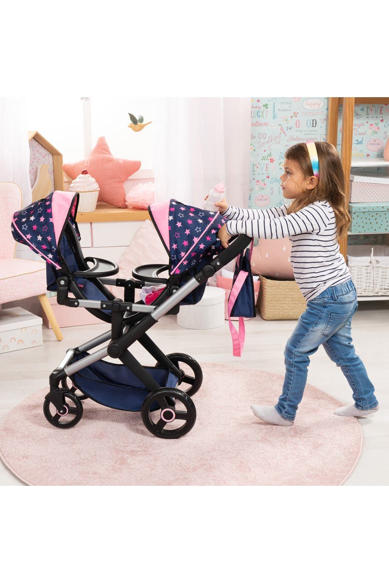 Xeo Twin Pram, Dolls Up To 20 Inches, 3+, Alternate, color, Multicolored
