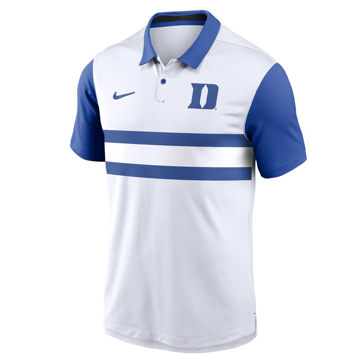 Men's Nike White Duke Blue Devils Primetime Campus Vapor Performance Polo - image 2