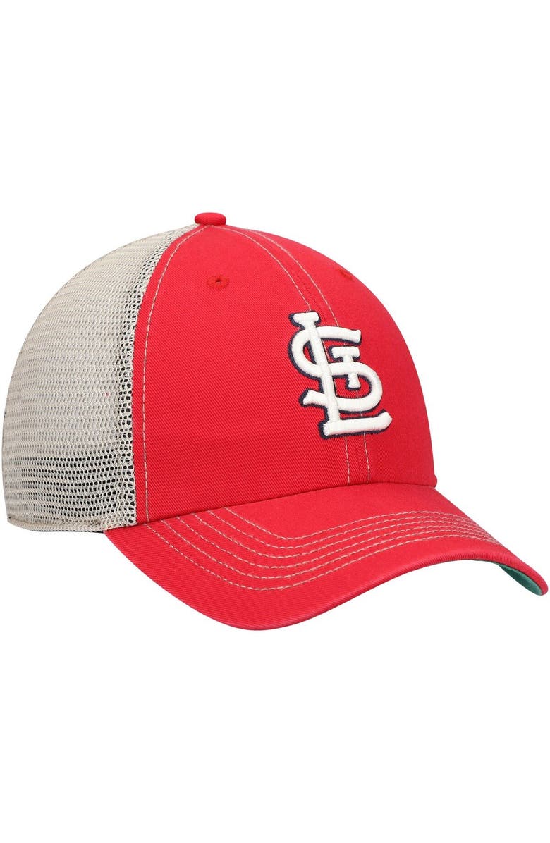 '47 Men's '47 Red St. Louis Cardinals Trawler Clean Up Trucker Snapback Hat, Alternate, color, 