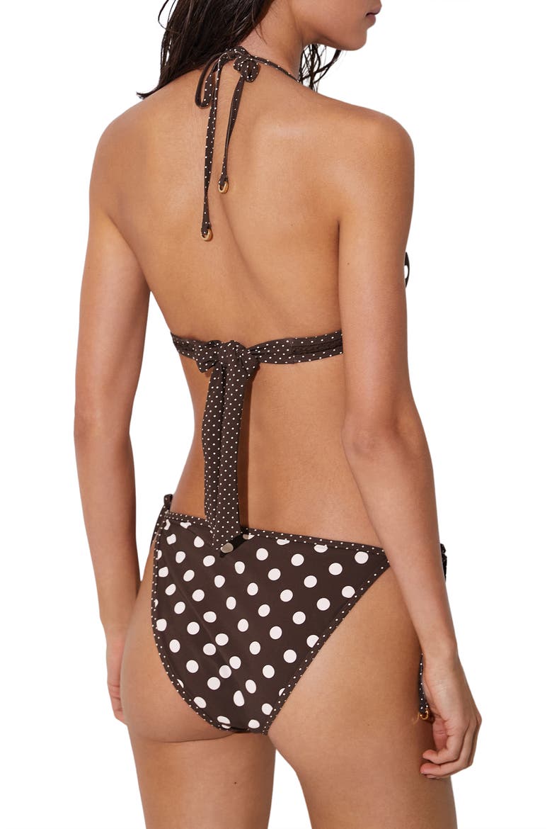 Hennel Triangle Bikini Top, Alternate, color, CHOCOLATE BROWN