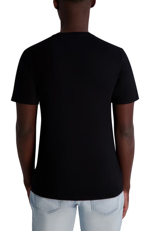 Karl Lagerfeld Paris Paris Cotton Graphic T-shirt In Black