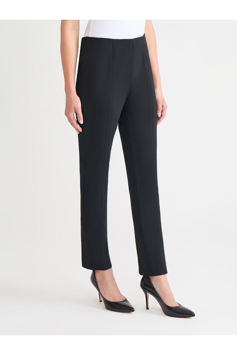 Nia Slim Leg LuxeStretch Ponte Pant, Alternate, color, Black