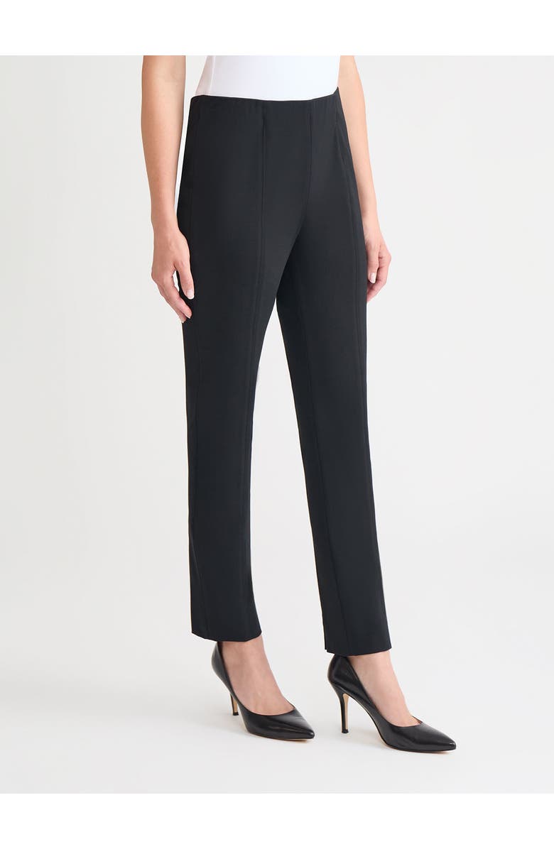 Misook Nia Slim Leg LuxeStretch Ponte Pant, Black - True Fit, Alternate, color, Black