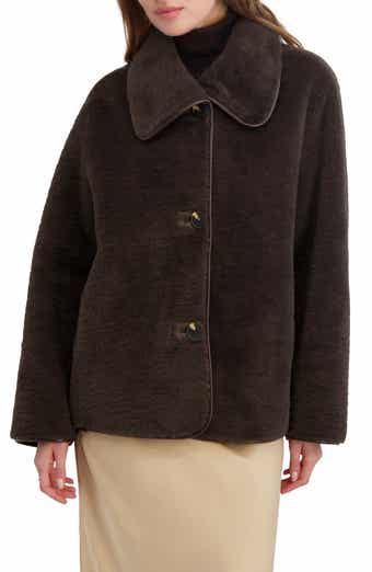 Tahari Kai Reversible Faux Shearling Jacket