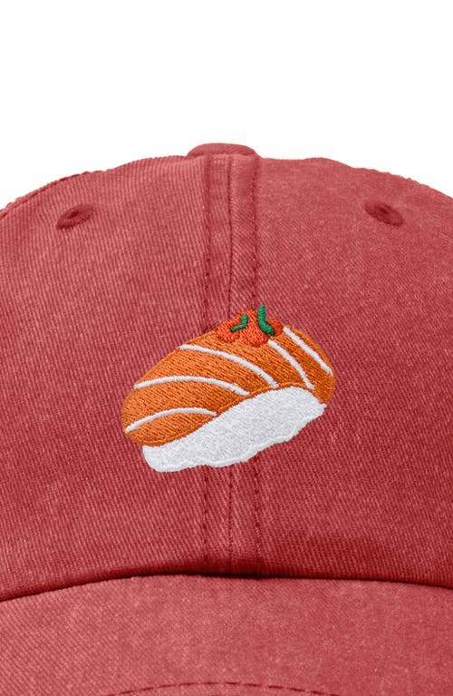 DALIX DALIX SALMON SUSHI EMBROIDERED DAD CAP 