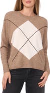 Halogen® Large Argyle Sweater