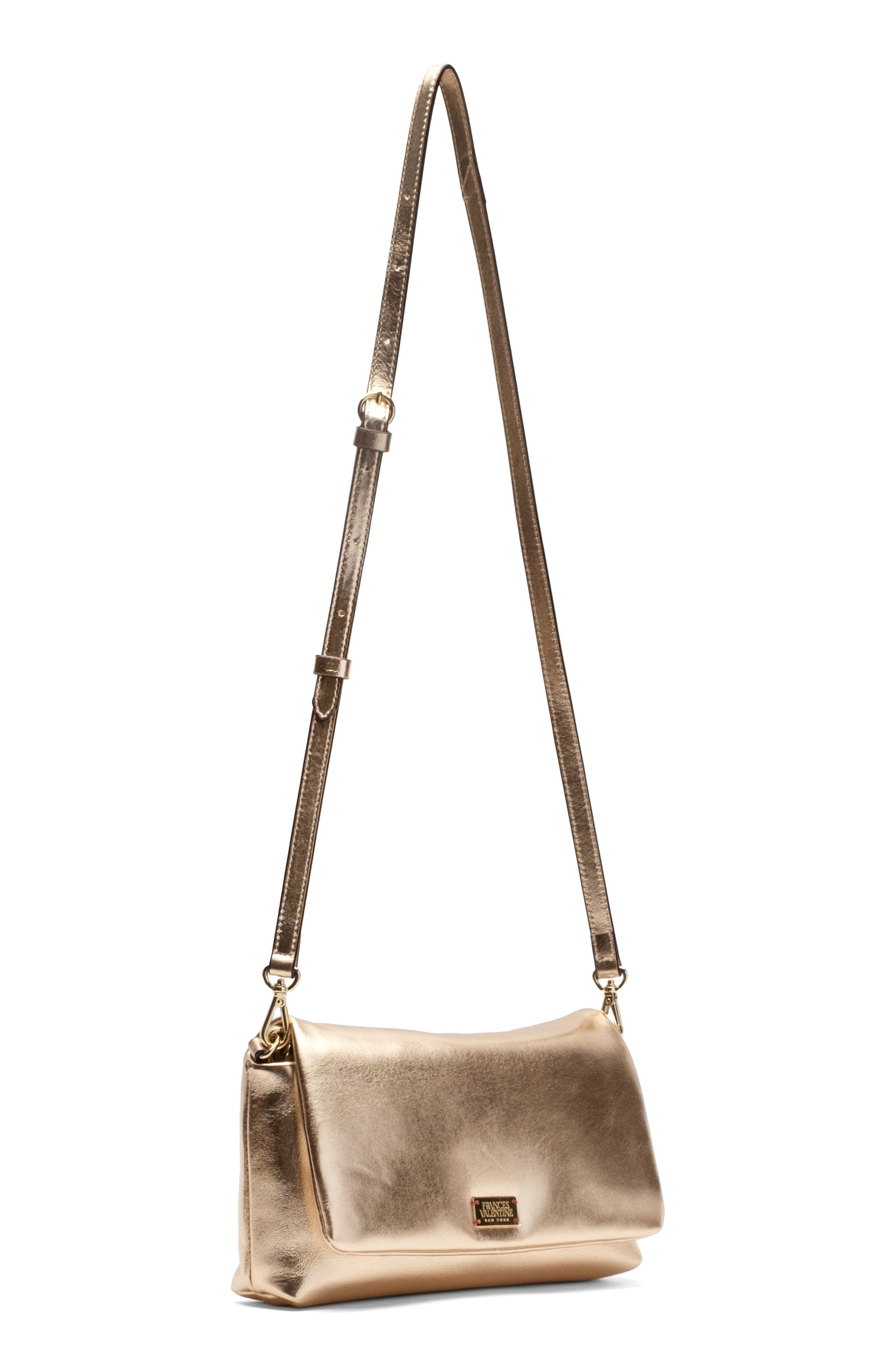 Small Effie Leather Crossbody Bag, Alternate, color, PLATINO
