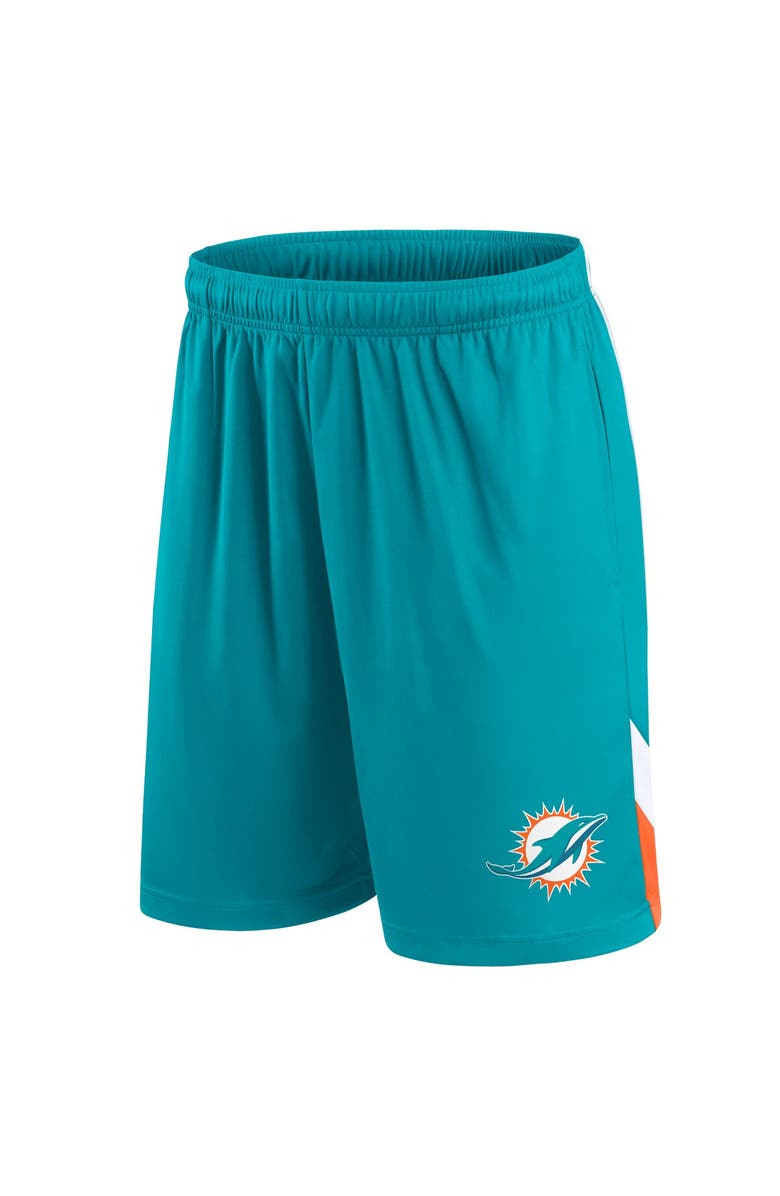 FANATICS Men's Fanatics Branded Aqua Miami Dolphins Interlock Shorts, Alternate, color, 