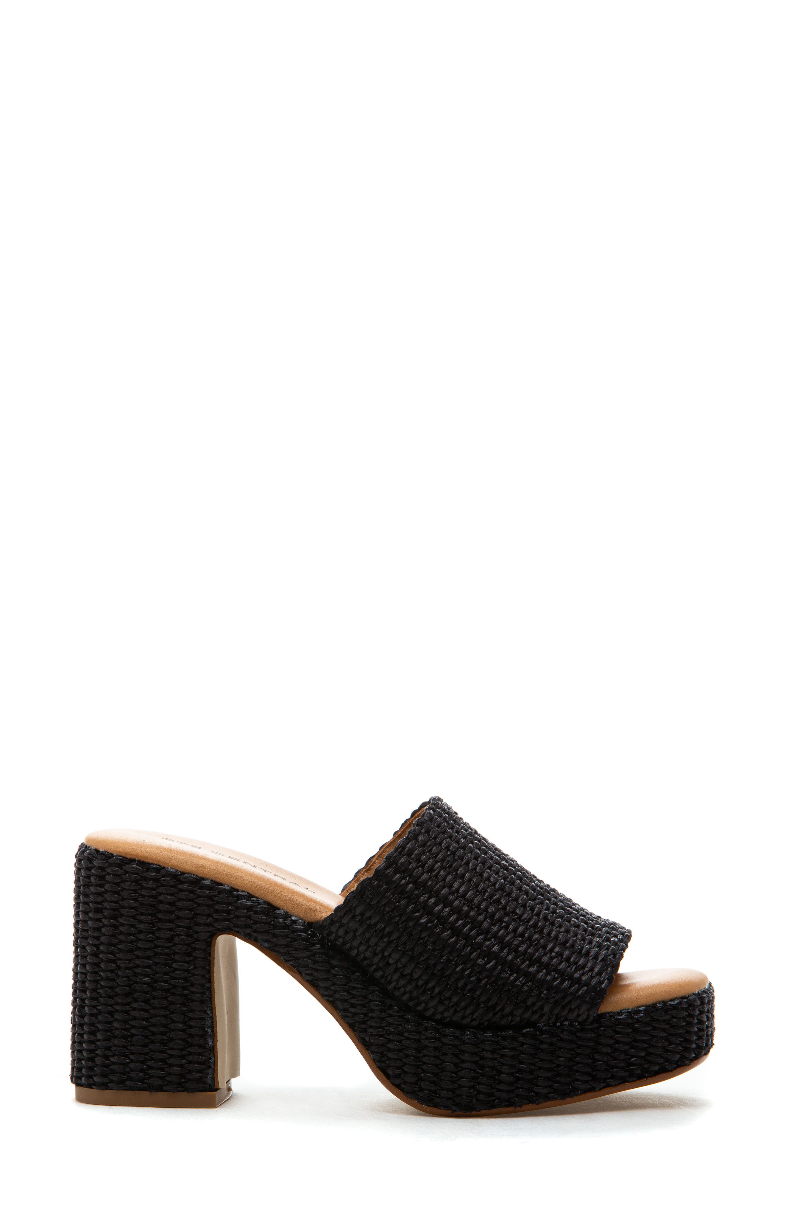 275 Central Skattebo Platform Sandal, Alternate, color, Black