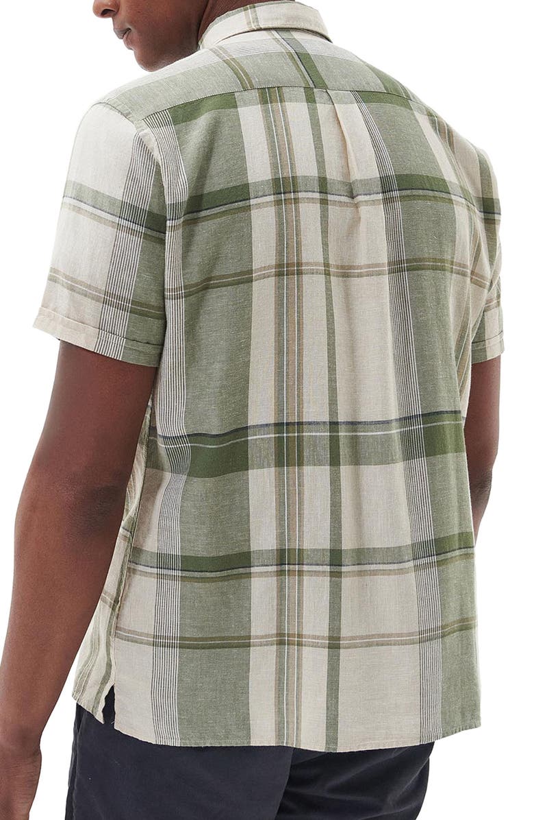 Barbour Bellerby Plaid Short Sleeve Button-Up Shirt, Alternate, color,