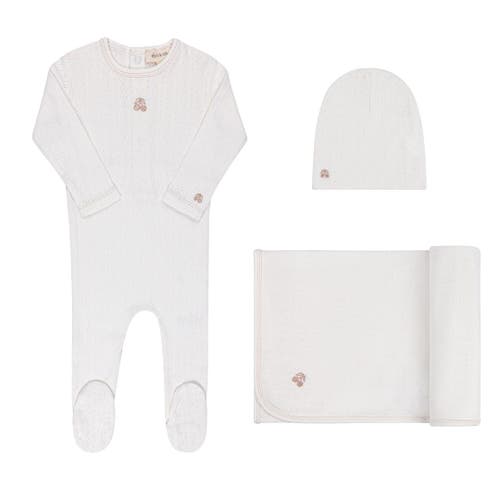 Ely's & Co. Squiggle Pointelle Collection In Girls Cream