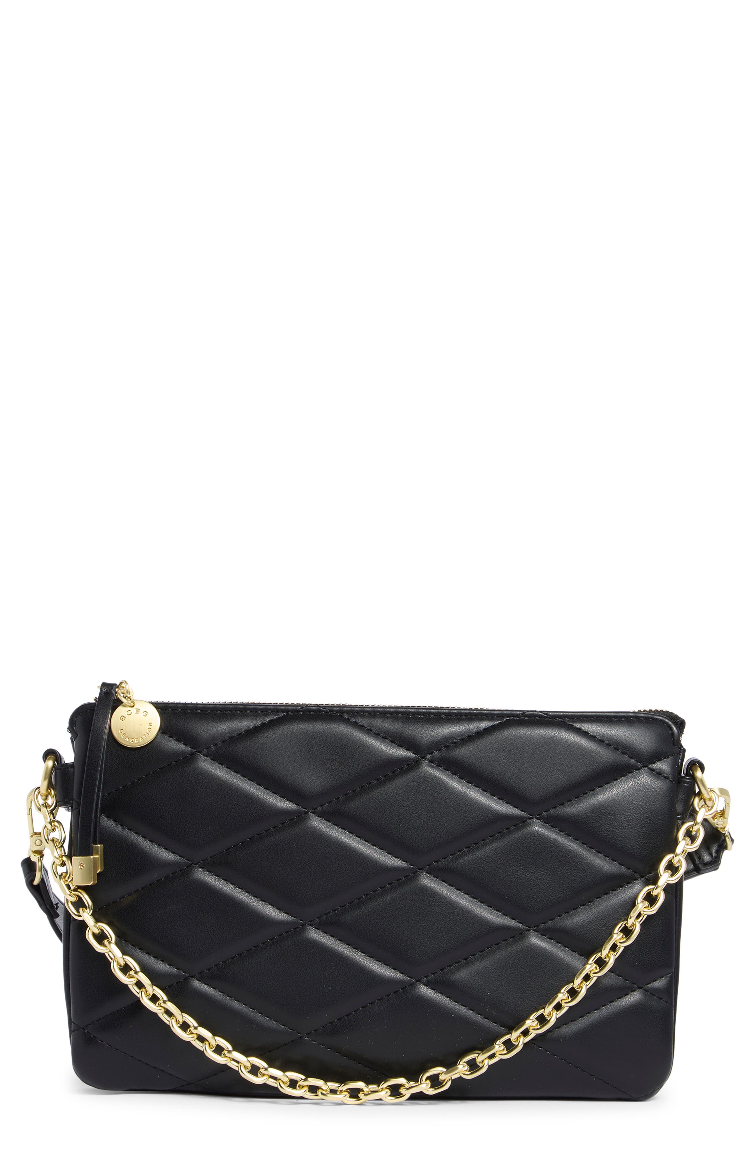 BCBG Quilted Double Compartment Crossbody Bag