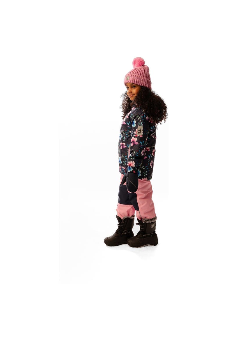 Chill Floral Jacket & Foot Strap Pants Two Piece Snowsuit, Alternate, color, Blue Floral Print