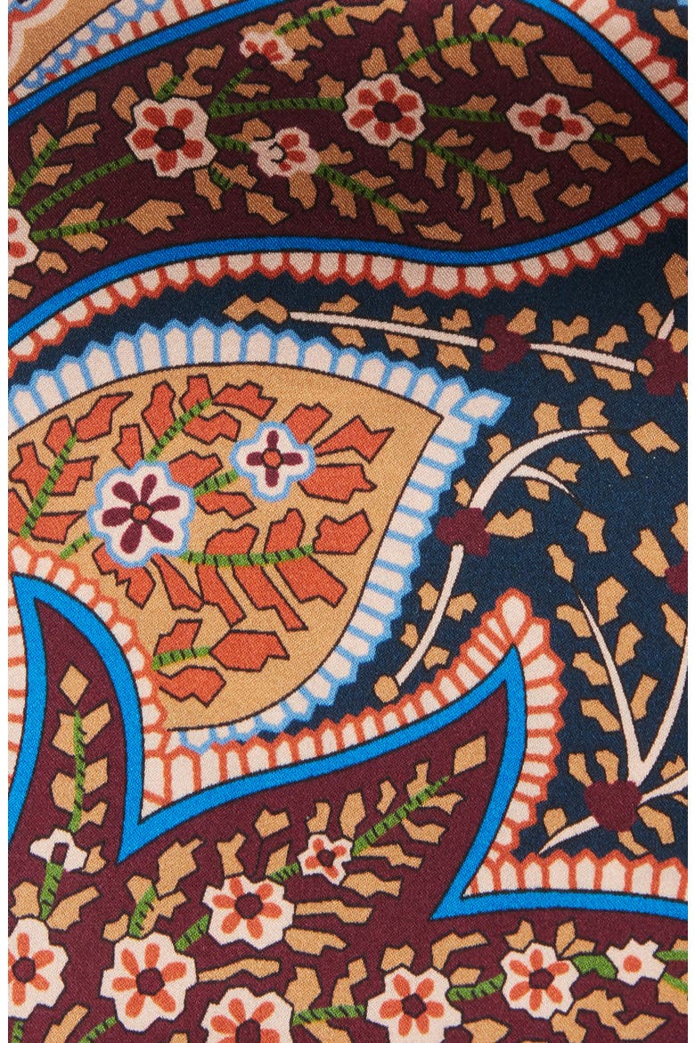 Paisley Silk Pocket Square, Alternate, color, TAN