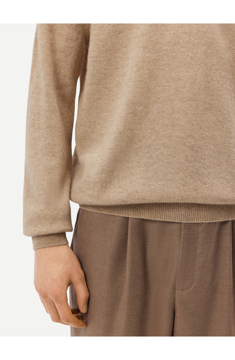 GOBI Mongolian Cashmere Essential Cashmere Polo Sweater, Alternate, color, Warm Grey