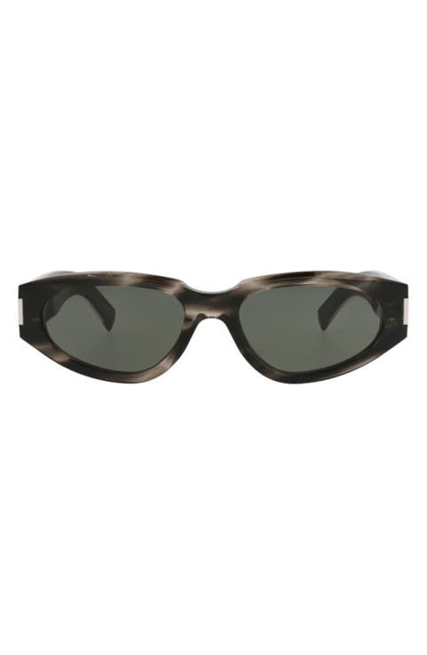 56mm Oval Sunglasses