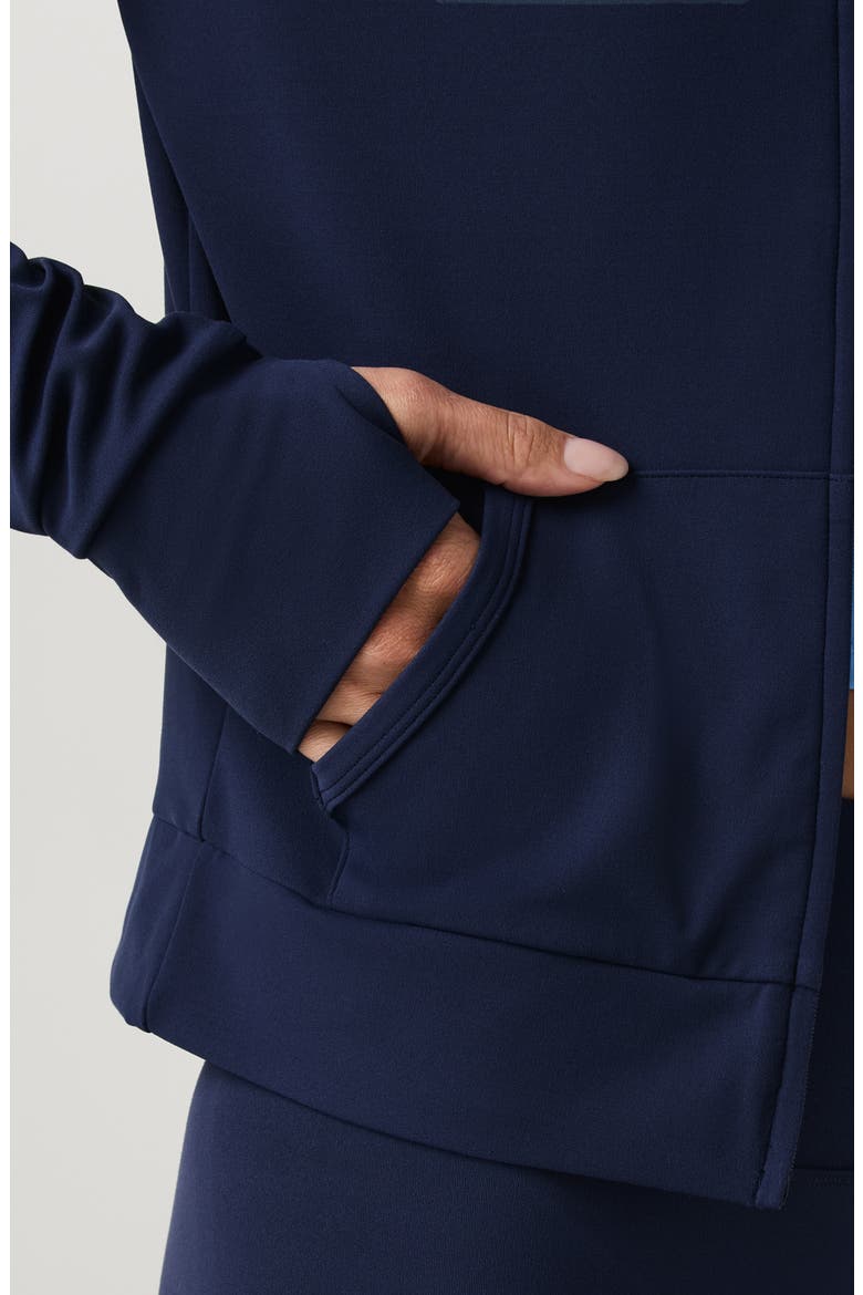 Allthefeels Full Zip Performance Hoodie, Alternate, color, BLUE COAST
