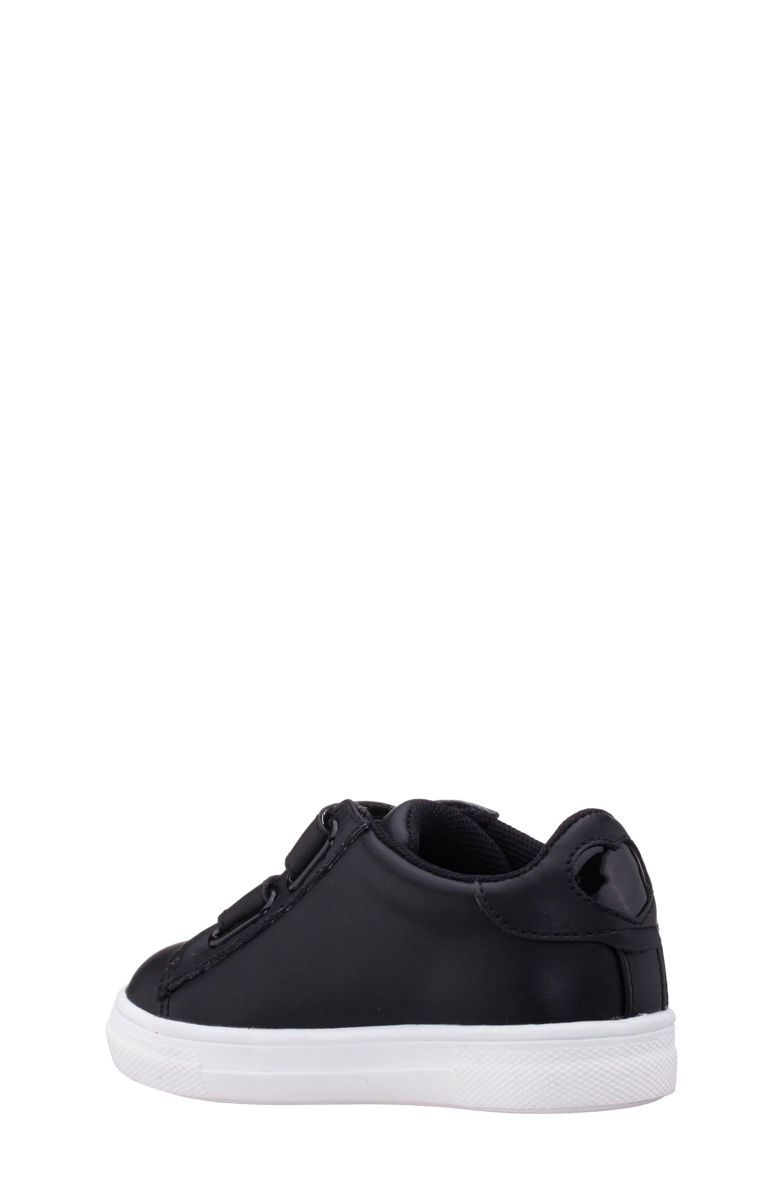 Nina Kids Esti Sneaker, Alternate, color, Black Smooth/ Glitter
