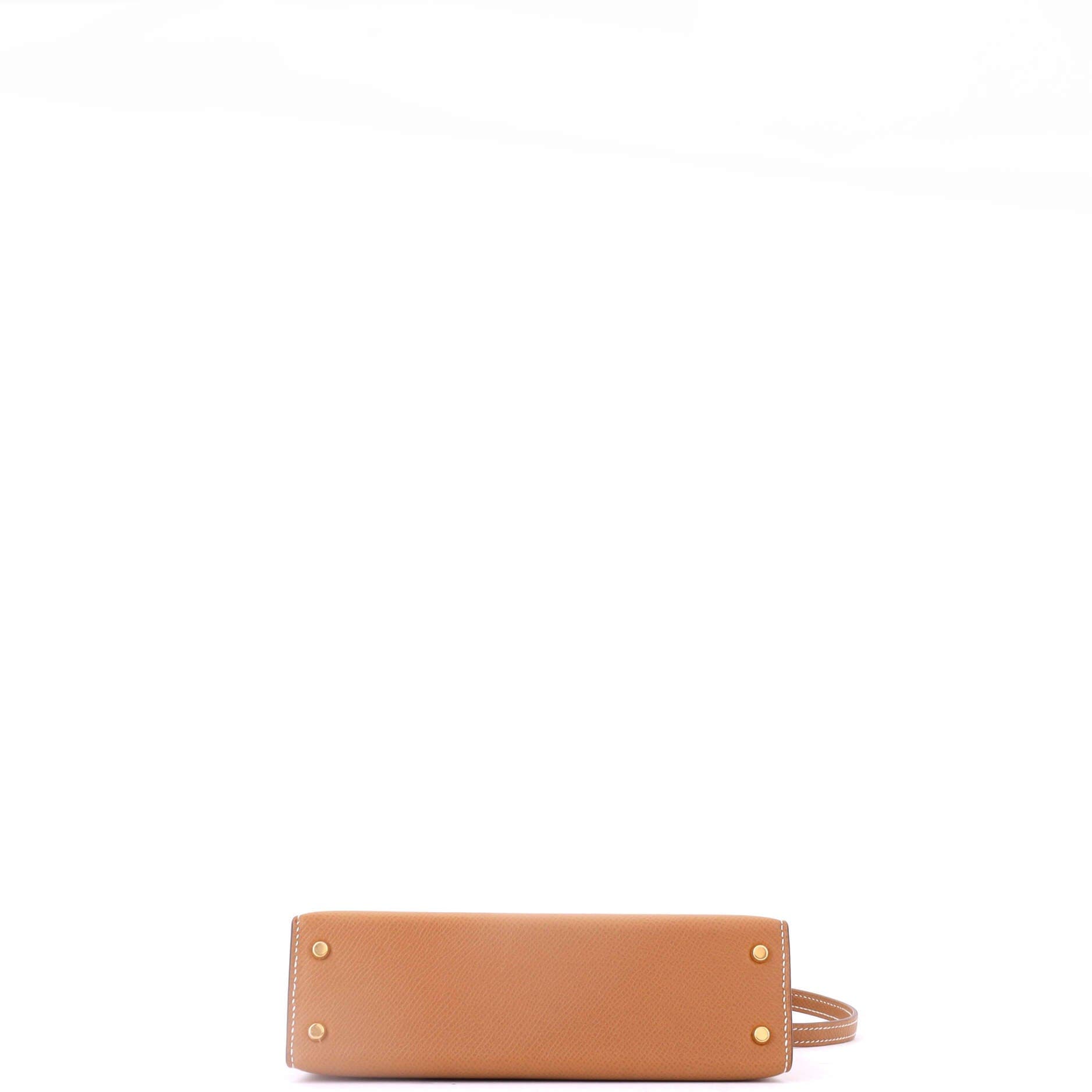 Kelly Mini II Bag Brown Epsom with Gold Hardware 20, Alternate, color, Gold