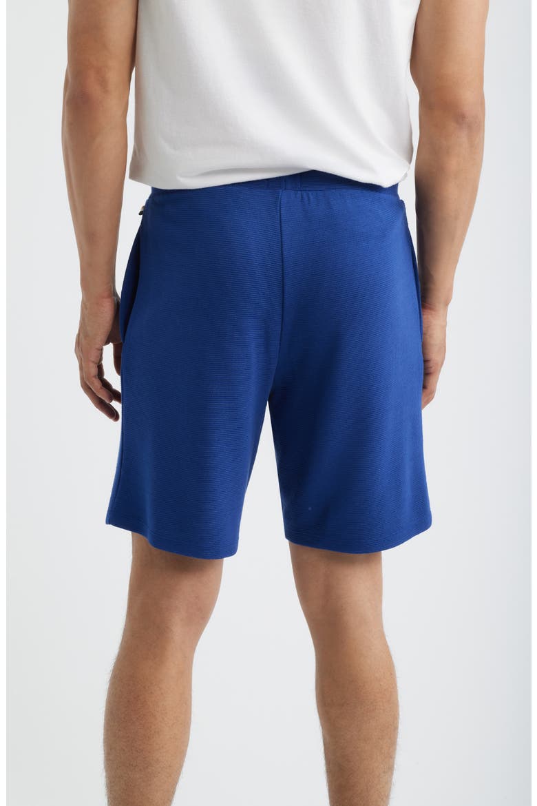 Ribbed Pajama Shorts, Alternate, color, MEDIUM BLUE