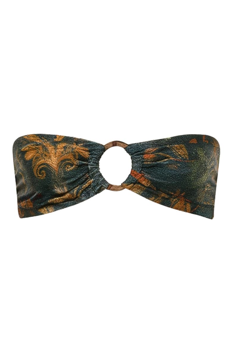 Jade Oasis Cast Bandeau Bikini Top, Alternate, color, JADE OASIS