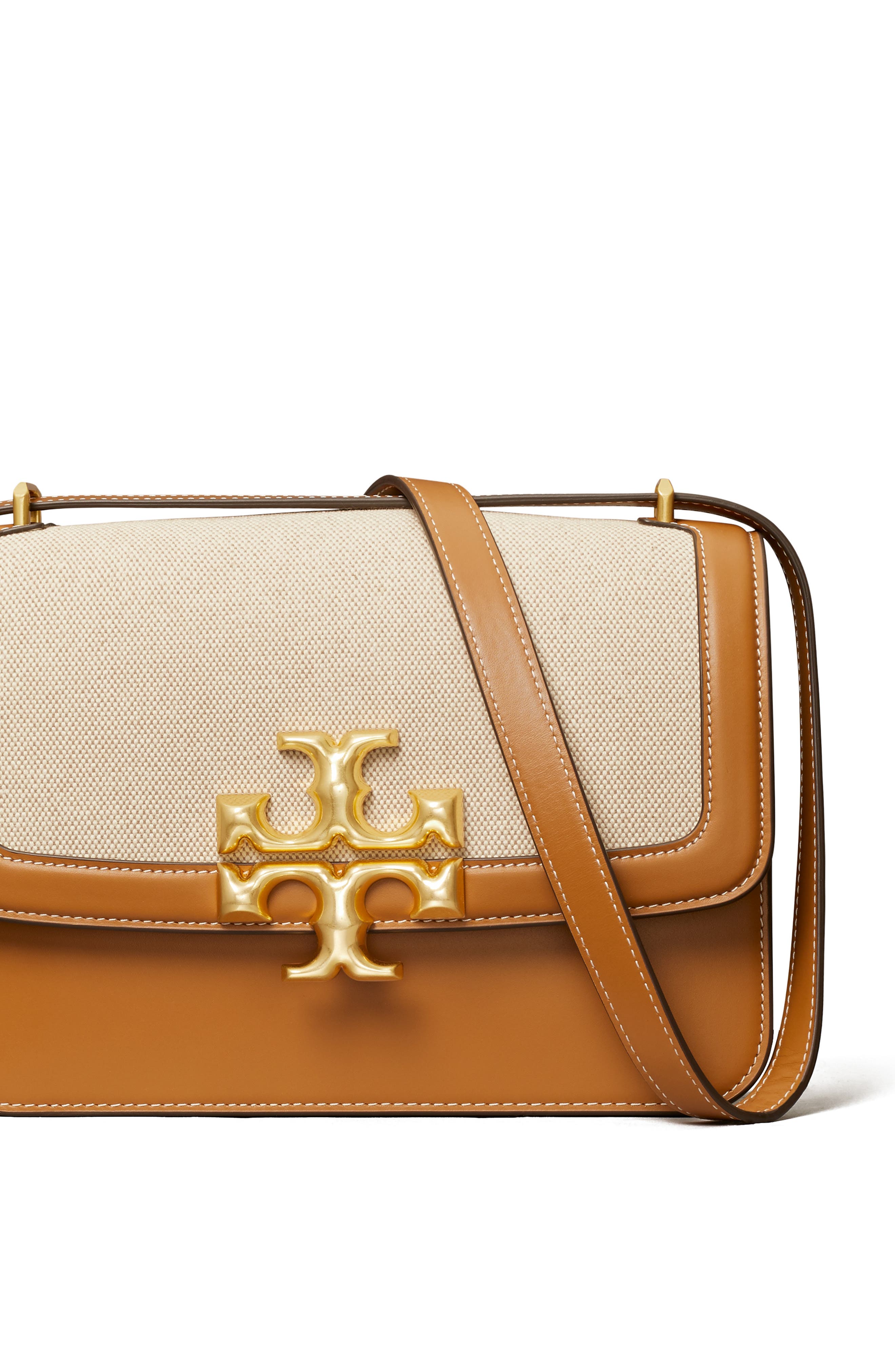 Tory Burch Eleanor Canvas Shoulder Bag, Alternate, color, 