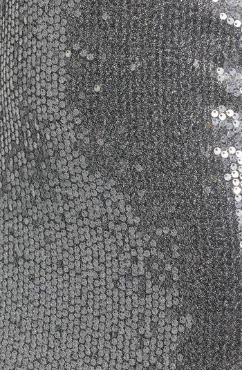 Sequin Sleeveless Column Gown