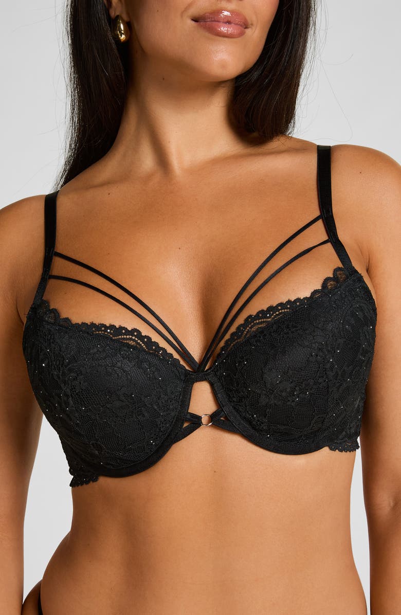 Hunkemöller Sabrina Underwire Padded Bra, Alternate, color, Caviar
