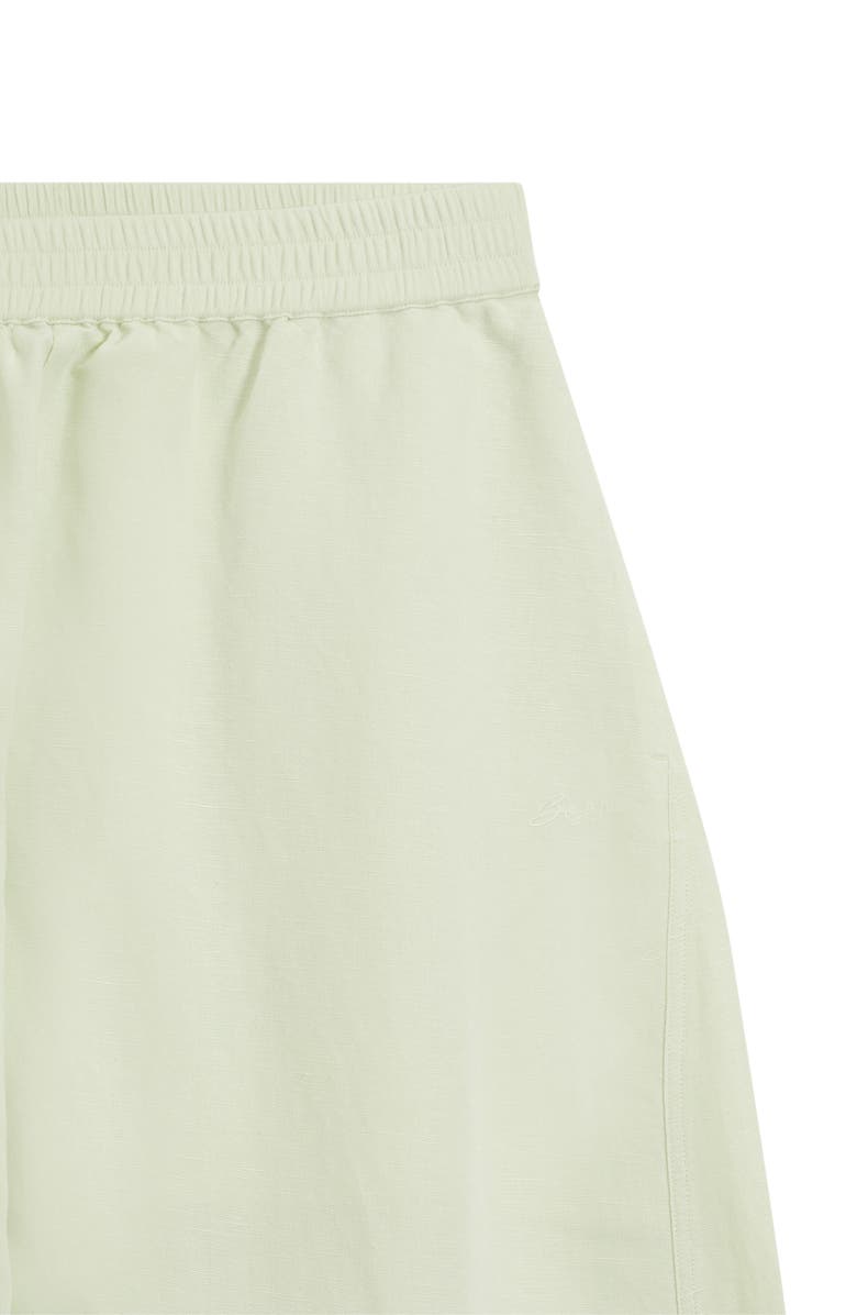BOSS Orange Linen Blend Balloon Trousers, Alternate, color, Cucumber