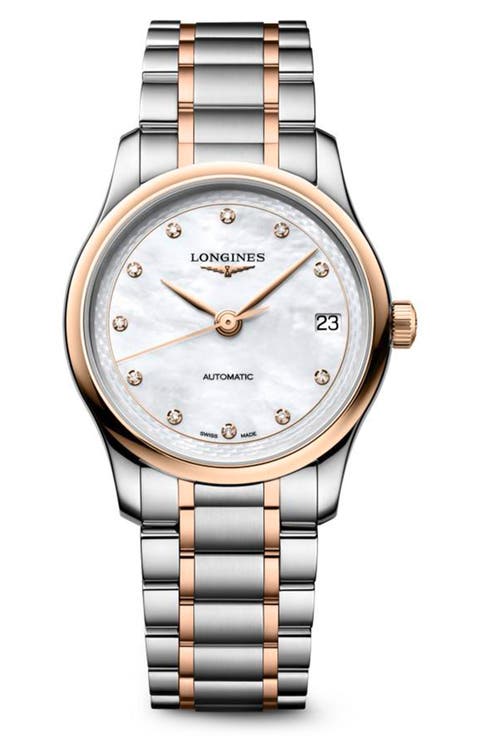Master Automatic Diamond Bracelet Watch, 34mm