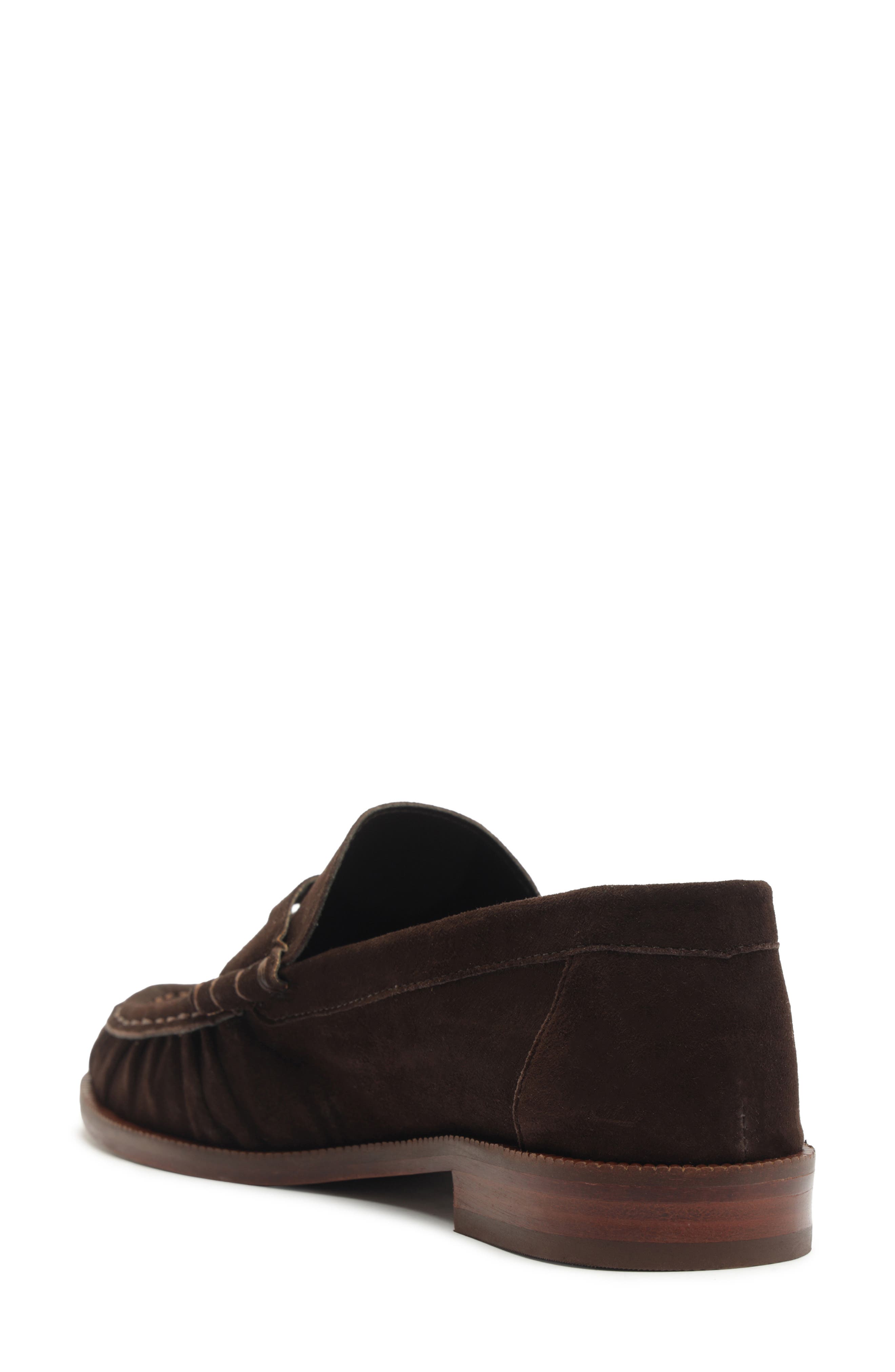 Schutz Tyche Penny Loafer, Alternate, color, Dark Brown