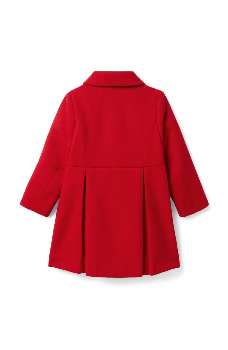 Janie and Jack The Bow Coat, Alternate, color, Red