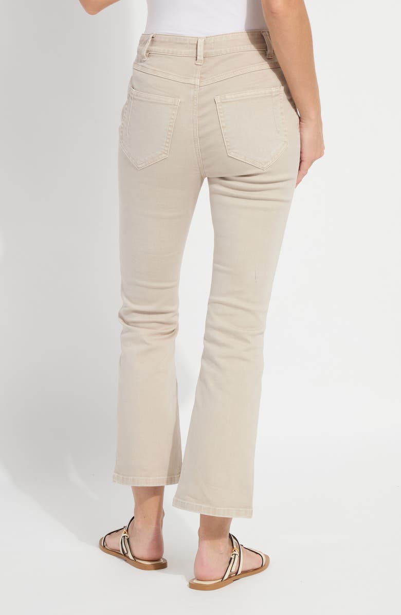 Lysse Estelle Pull-On Flare Ankle Jeans, Alternate, color, Asutex Crisp Khaki