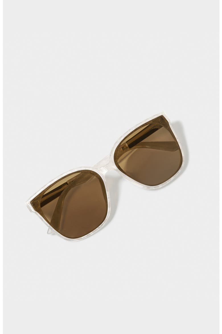 Savannah Sunglasses, Alternate, color, White Marble